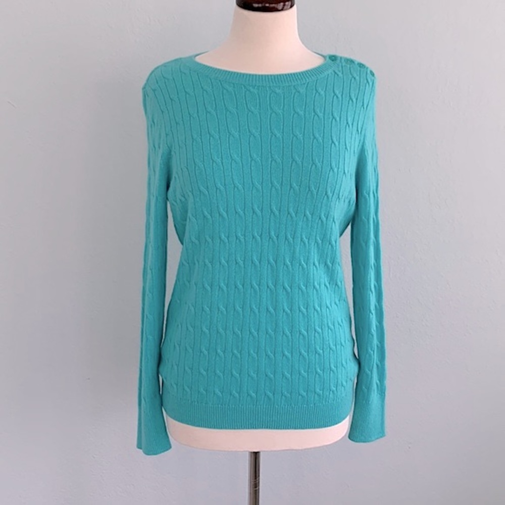 Talbots Lambswool Cable Sweater
